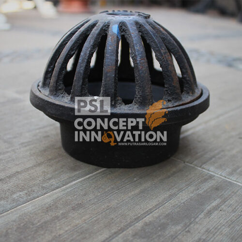 jual roof drain besi cor tuang