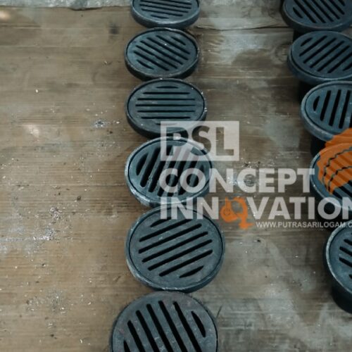 produk floor drain besi cor