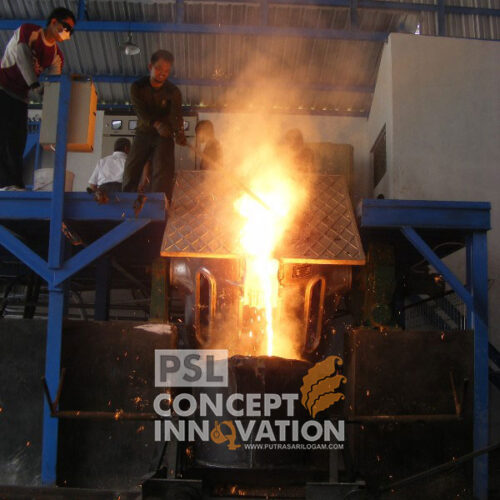 proses pouring foundry